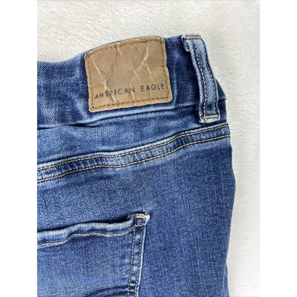 American Eagle Next Level Stretch High Rise Jeans Size 18 Long Curvy Jegging - Picture 7 of 10